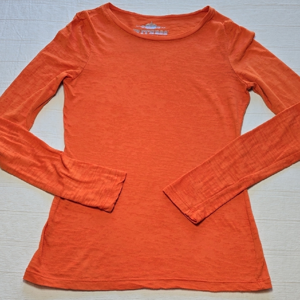 Witness Burnt Orange Burnout Tee Women's Size S